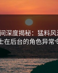 秘语空间深度揭秘：猛料风波背后，业内人士在后台的角色异常令人意外