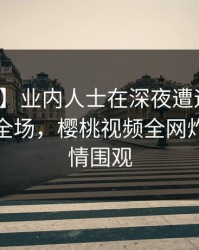 【震惊】业内人士在深夜遭遇热点事件惊艳全场，樱桃视频全网炸锅，详情围观