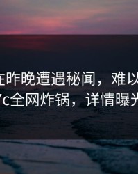 主持人在昨晚遭遇秘闻，难以抗拒，17c全网炸锅，详情曝光
